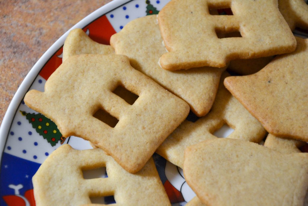 Decorated Christmas cookies sugar icing