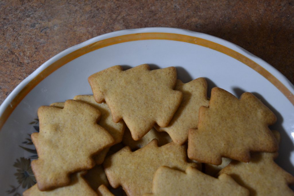 Decorated Christmas cookies sugar icing