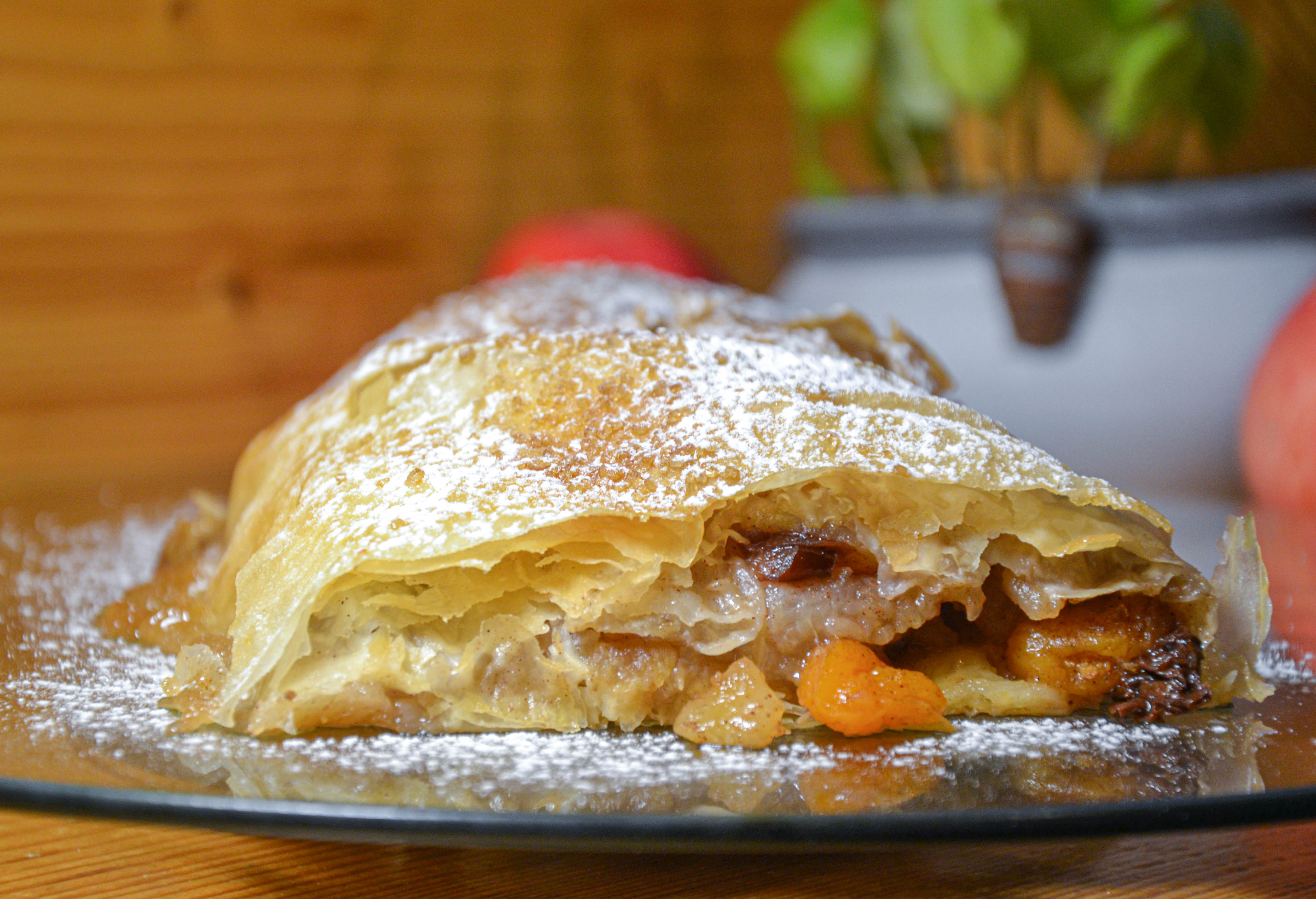 Easy Homemade Apple Strudel in Phyllo Dough - Tasted Stories