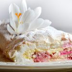 Strawberry Meringue Roll with Mascarpone Filling